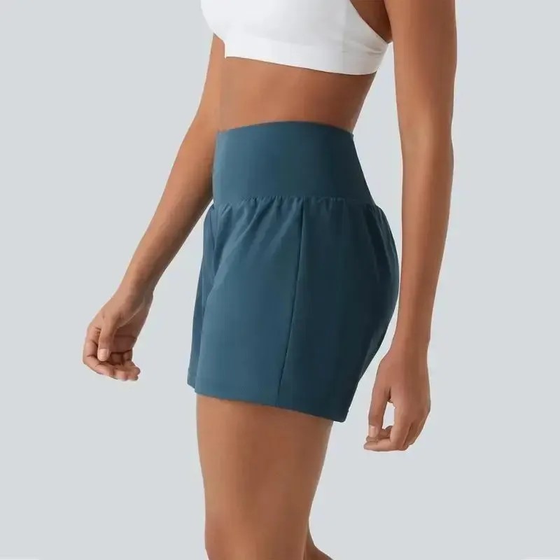 💝Last day promotion-⏰[2-in-1 Anti-Exposure Sports Shorts] Women's 2-in-1 Sports Shorts, Anti-Exposure Running Shorts With Pockets