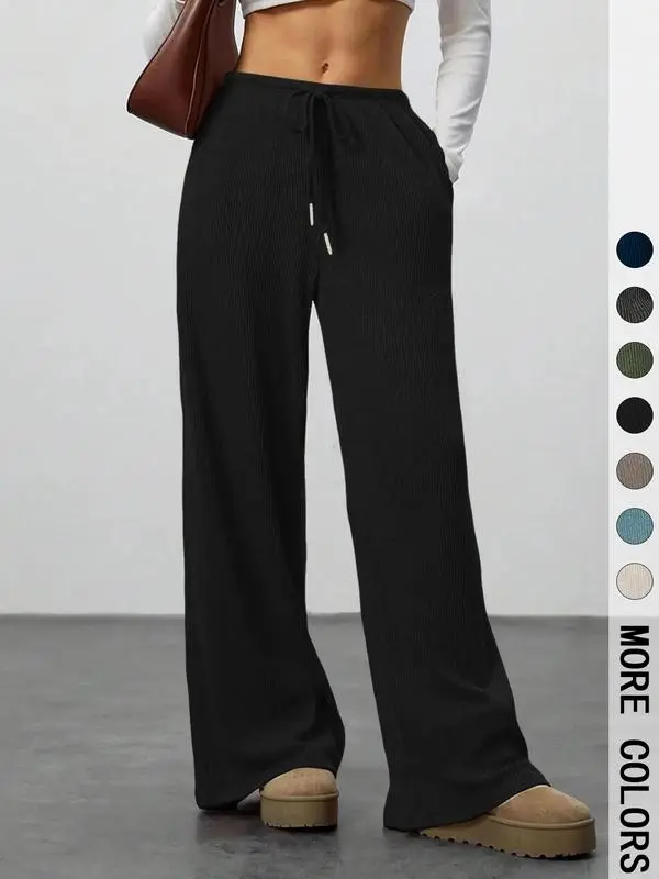 High Waist Wide Leg Jogger Pants – Casual & Comfortable Everyday Wear