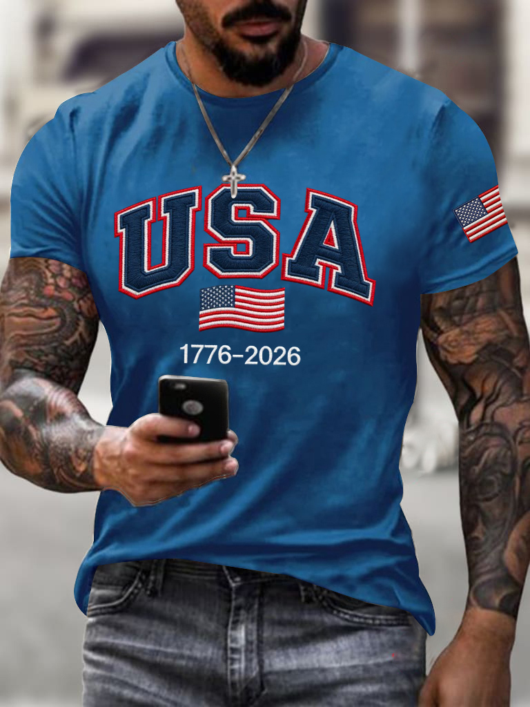 Men'S Independence Day Casual T-Shirt