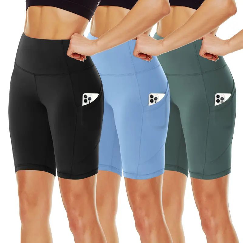 Women's Biker Shorts with Pockets, 11