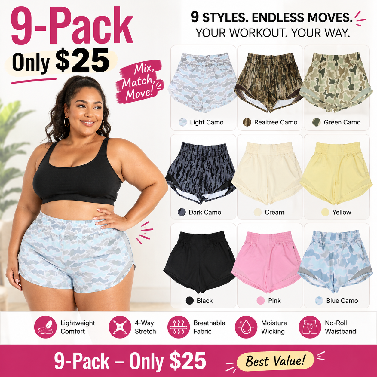 Women's Everyday Mesh Shorts