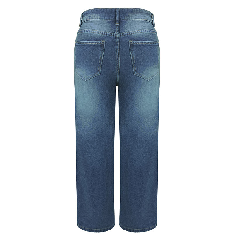 Loose Leisure Slimming Straight Jeans