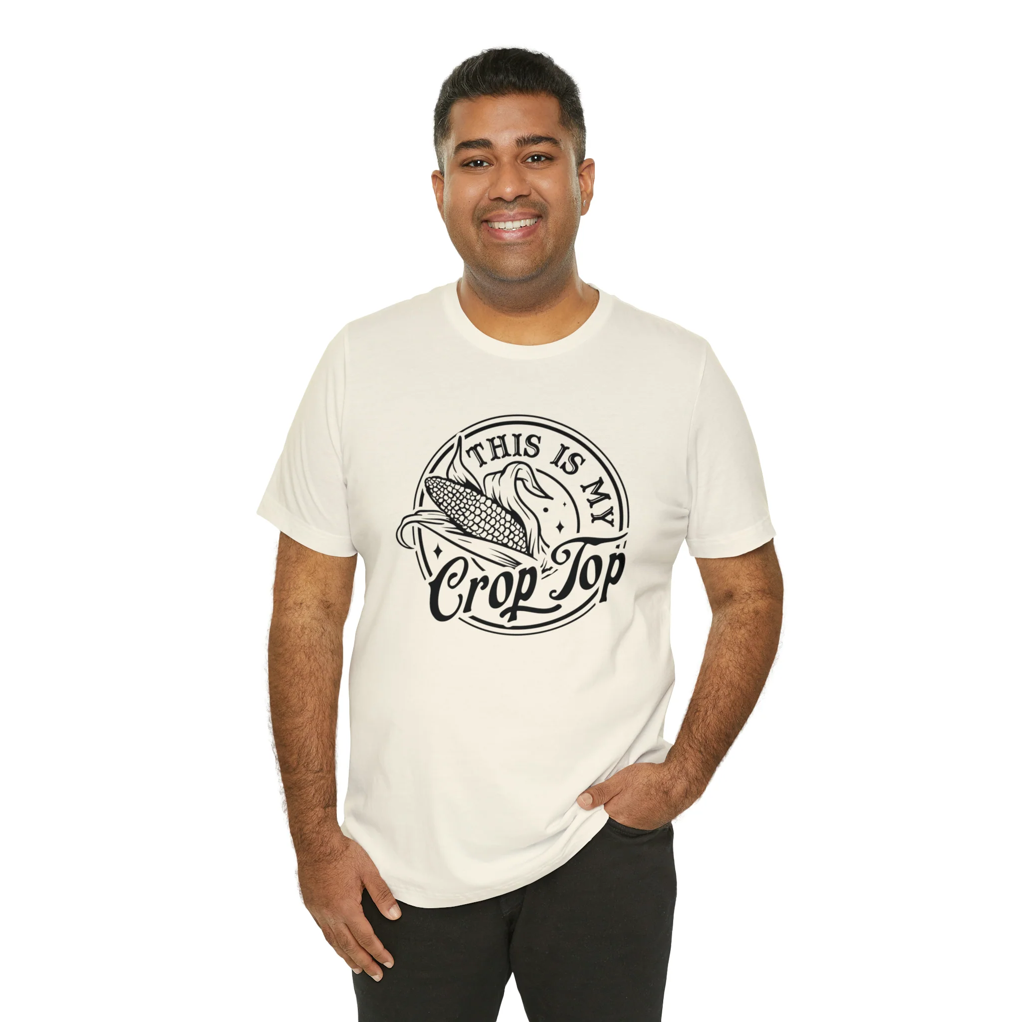 Crop Top Unisex Jersey Short Sleeve Tee
