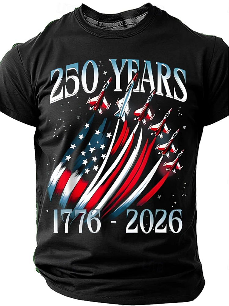 Creative Flying Formation 250Th Anniversary Commemorative T-Shirt