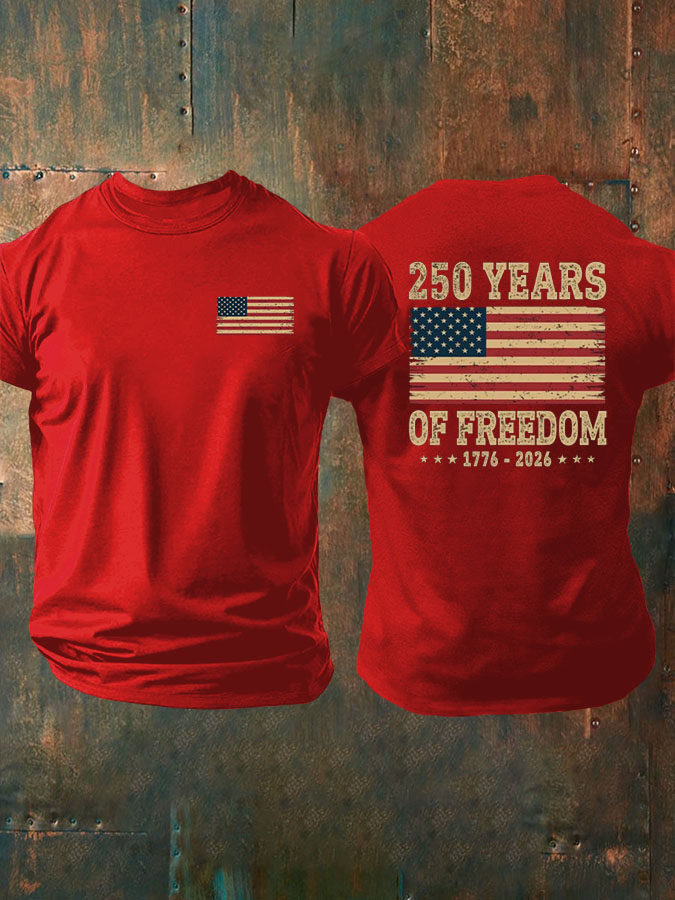 Men'S United States of America 1776-2026 American Flag T-Shirt
