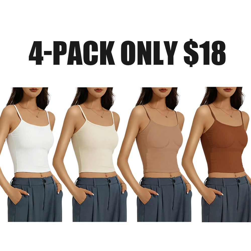 Women's solid color ribbed camisole