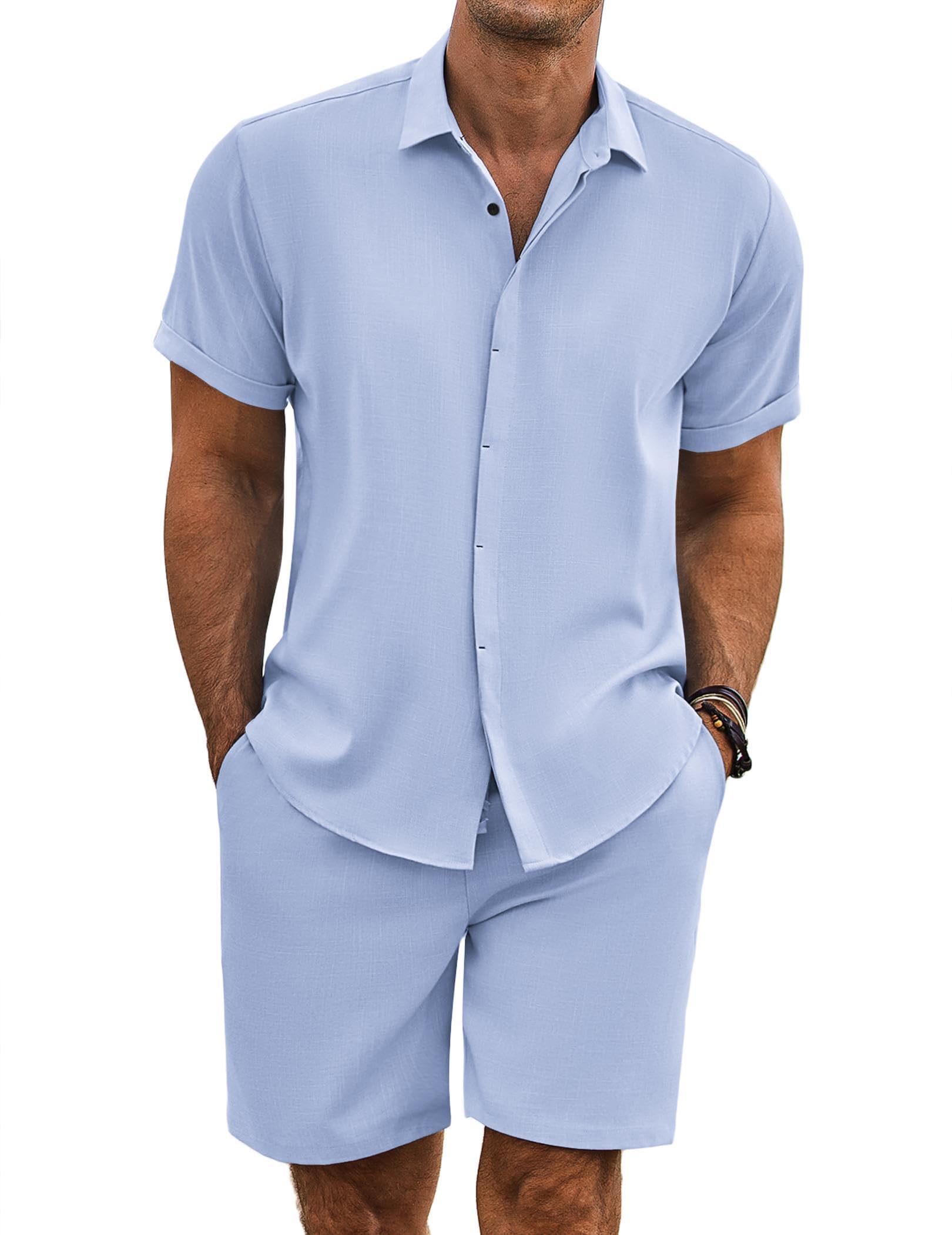 Breezy Linen Summer Shirt & Shorts Set