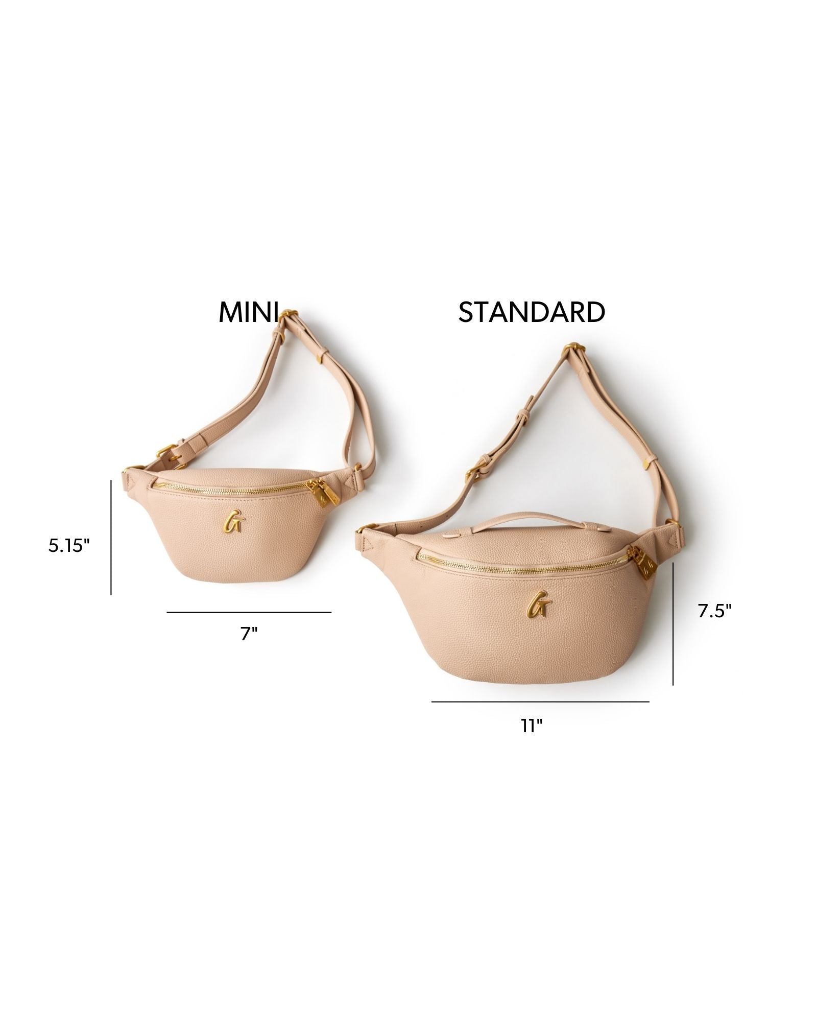 MINI PEBBLE FANNY PACK - NUDE