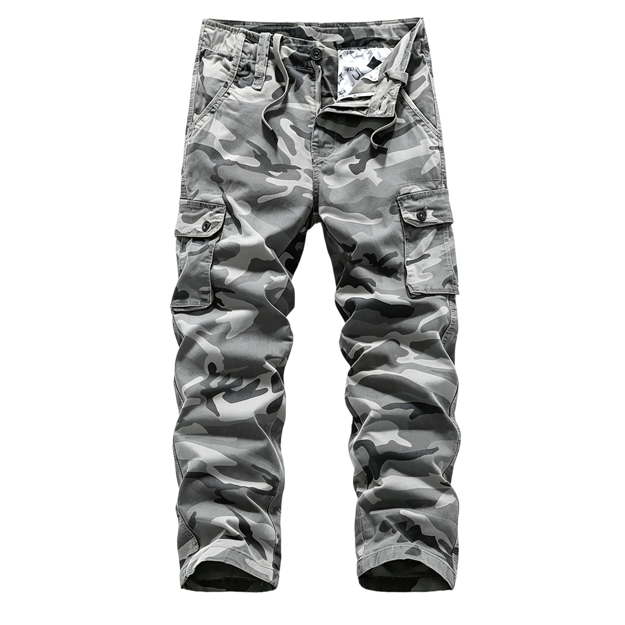Men's Cotton Camouflage Cargo Pants | Multi-Pocket Relaxed Fit