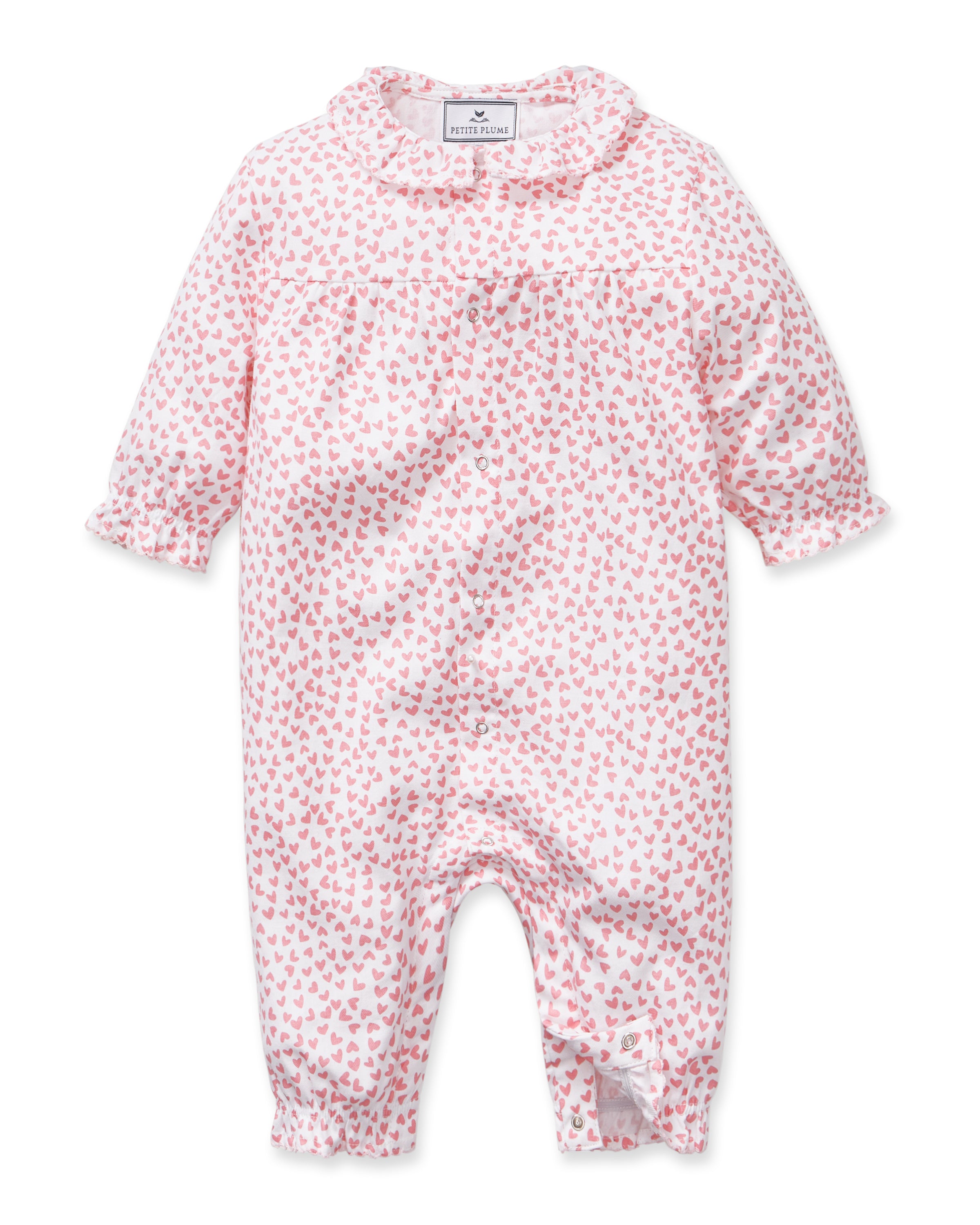 Baby's Twill Madeline Romper in Sweethearts