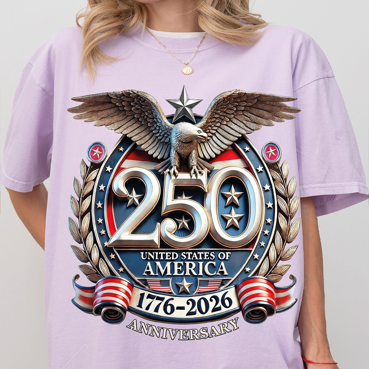 250th Anniversary Celebration Printed Unisex T-shirt in the United States