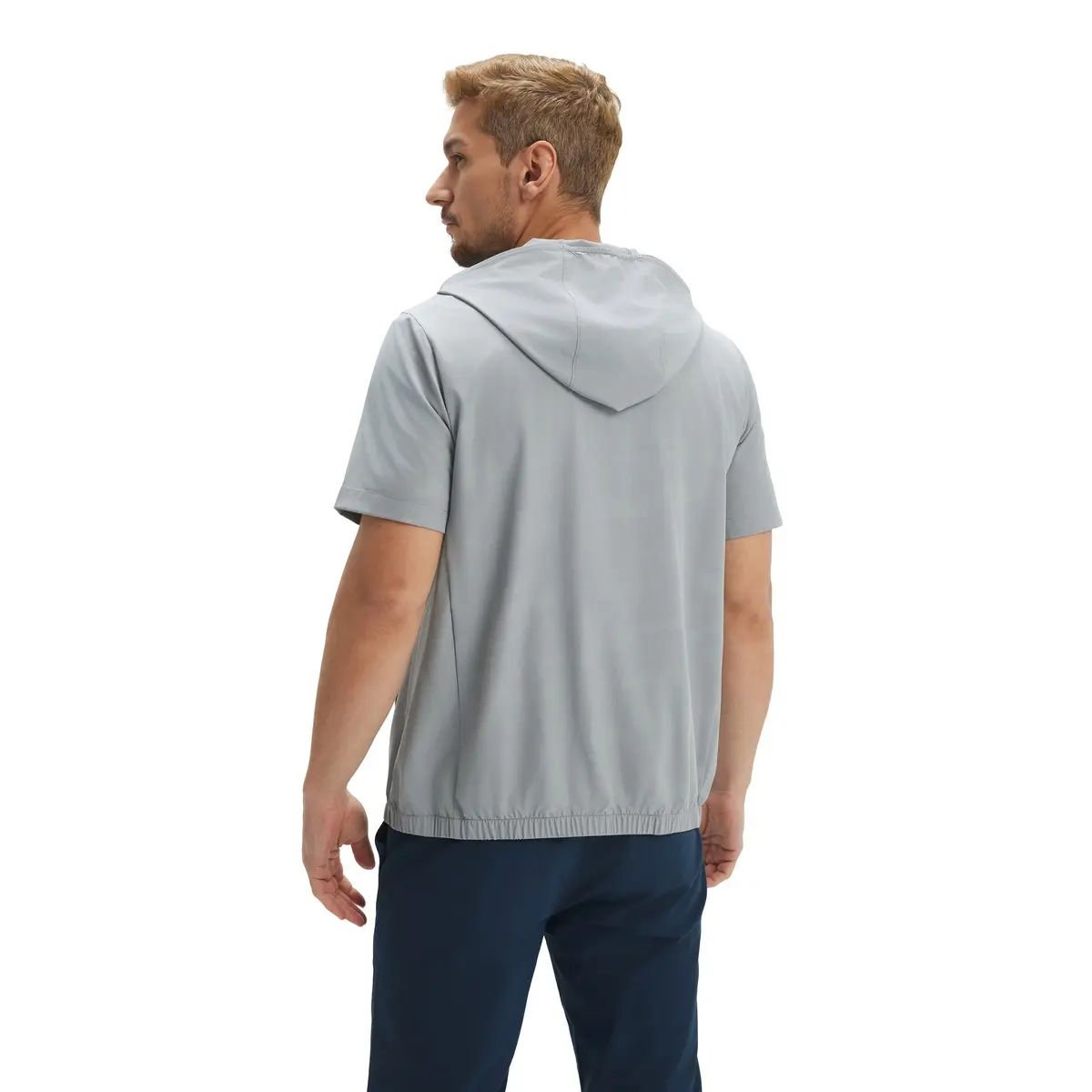 Short Sleeve Hoodies For Men Pocket Water