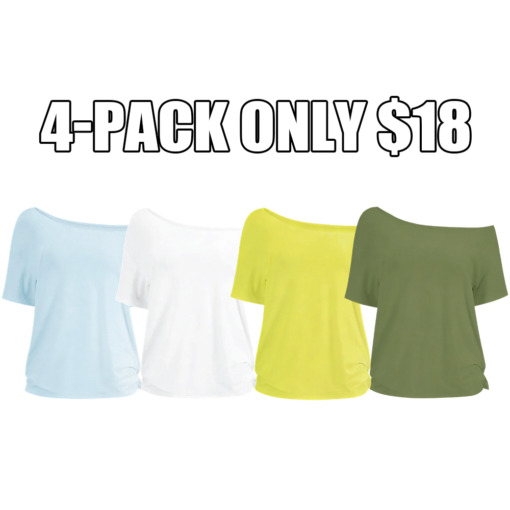 Casual basic short-sleeved T-shirt