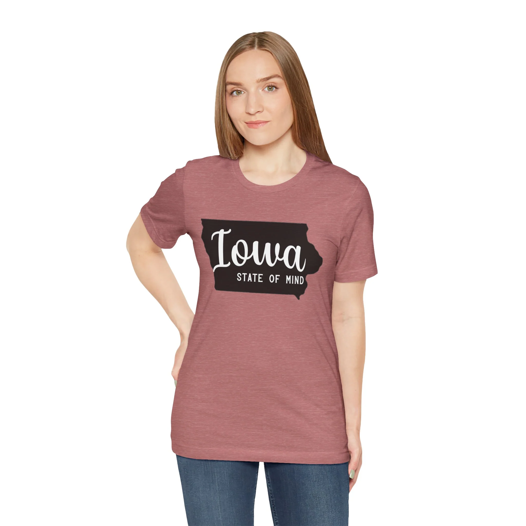 Iowa State of Mind Bella Canvas Jersey Short Sleeve Tee - Multiple Colors