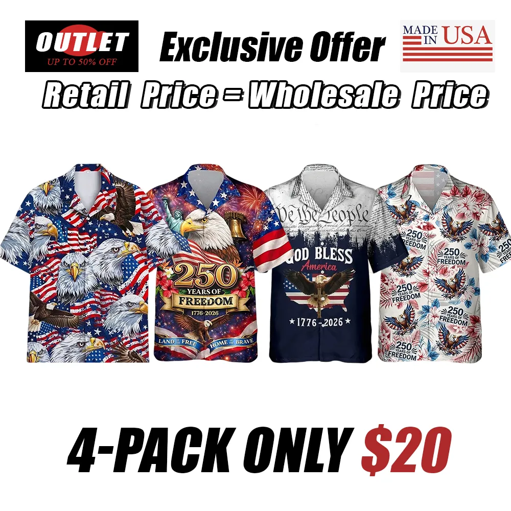Retro Hawaii 250 Years of Freedom 1776 - 2026 Eagle Patriotic Shirt
