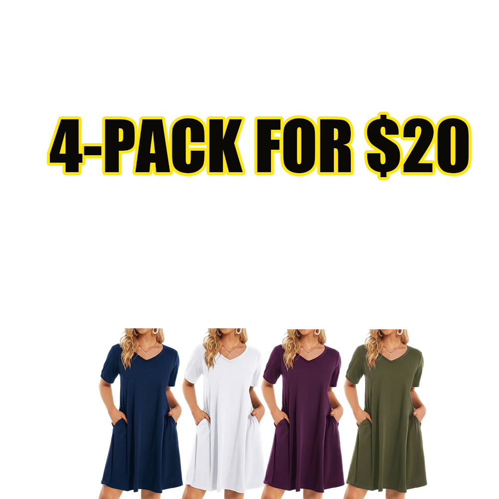 Women's Everyday Comfort Pocket Lounge Dress