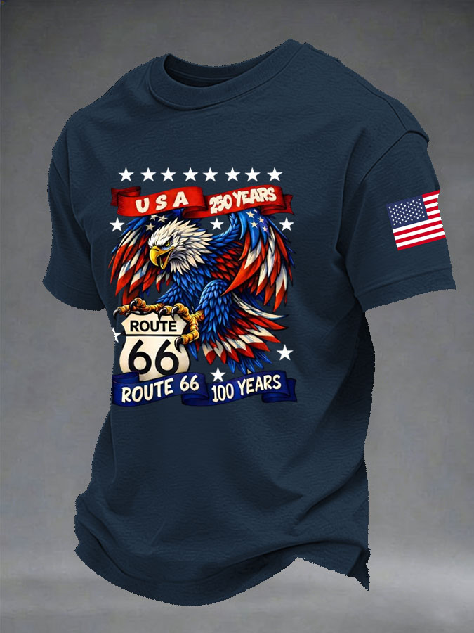 Men'S 250th Anniversary Retro Bald Eagle T-Shirt