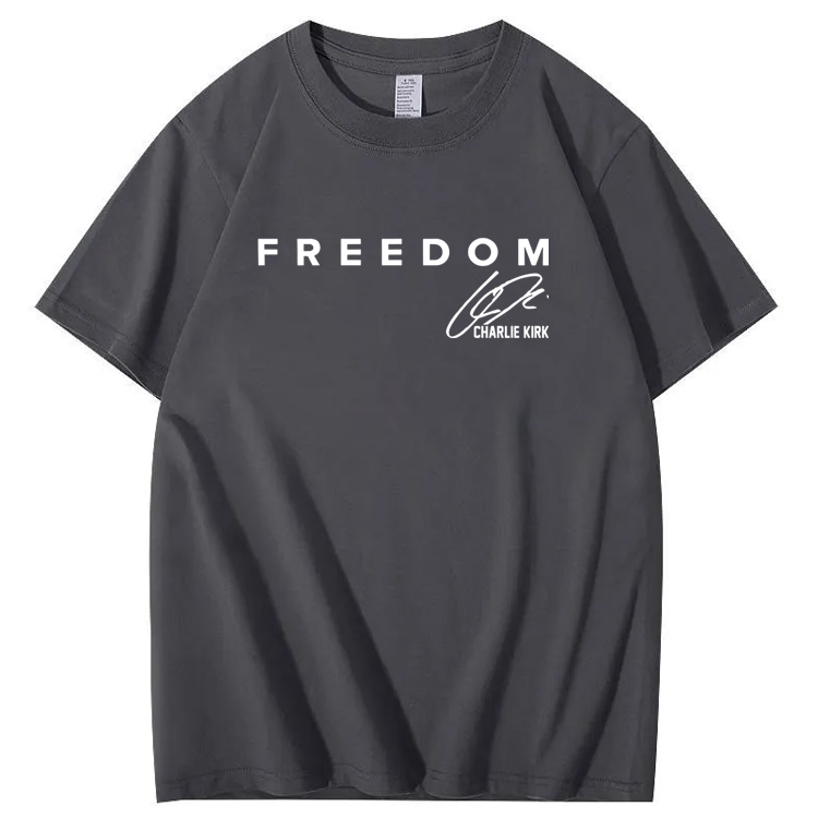 Freedom Pattern100% Cotton T-Shirt