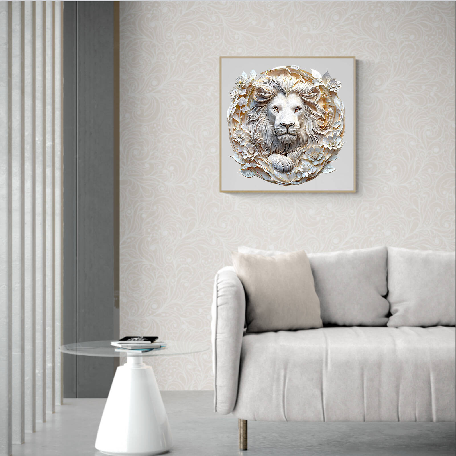Paper Lion Wooden Jigsaw Puzzle