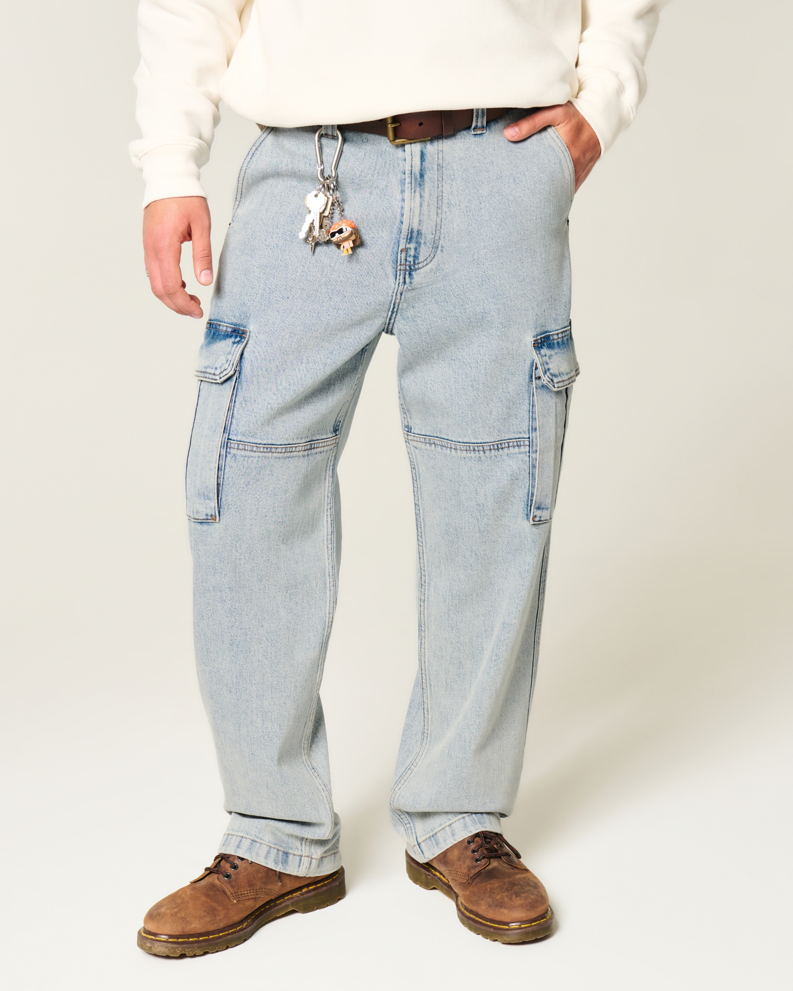 Light Wash Baggy Jeans
