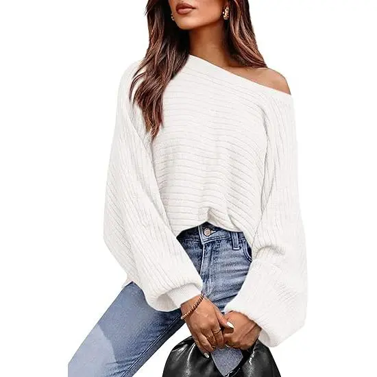 Womens Boat Neck Sweater