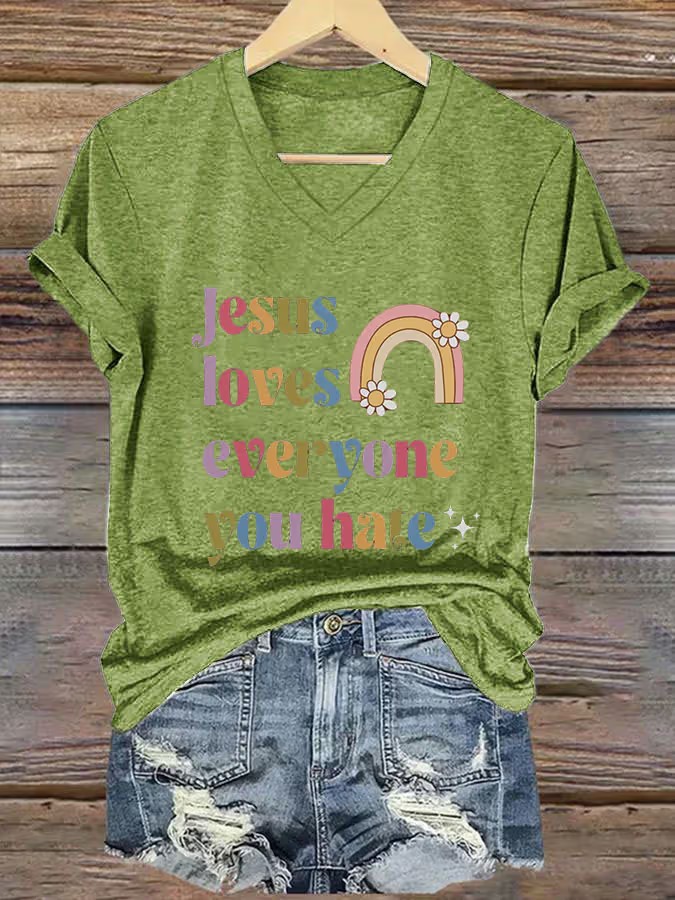 Women's Casual Printed Short-Sleeve T-Shirt
