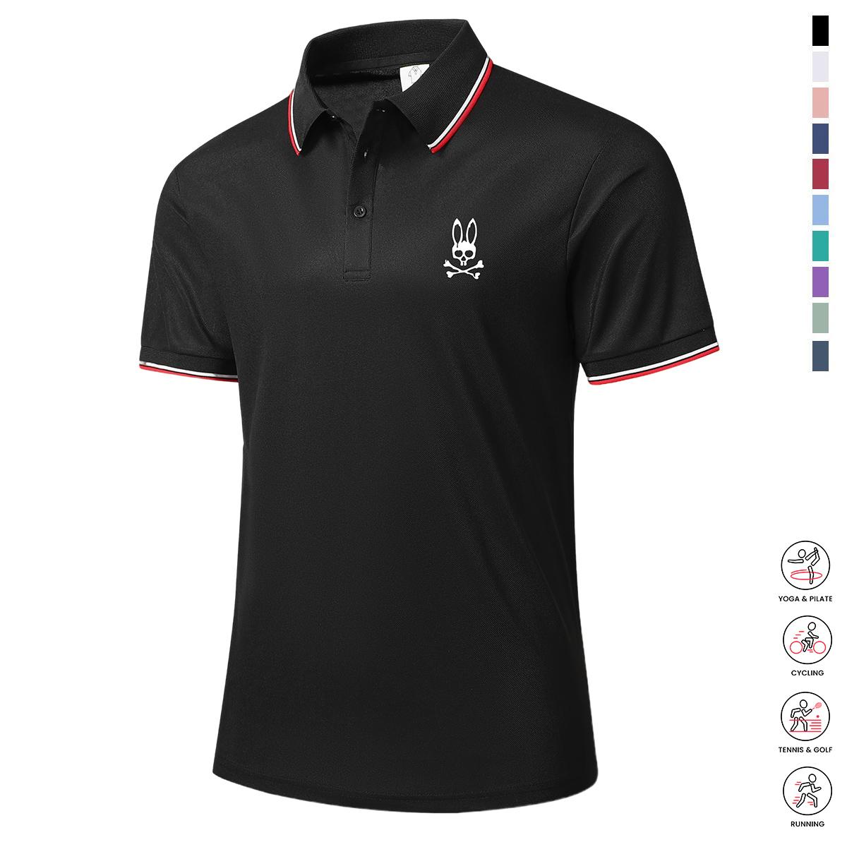 Men's Casual Short-Sleeve Polo Shirt Set