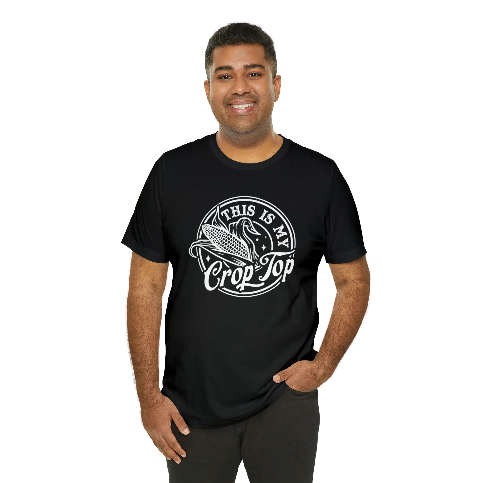 Crop Top Unisex Jersey Short Sleeve Tee