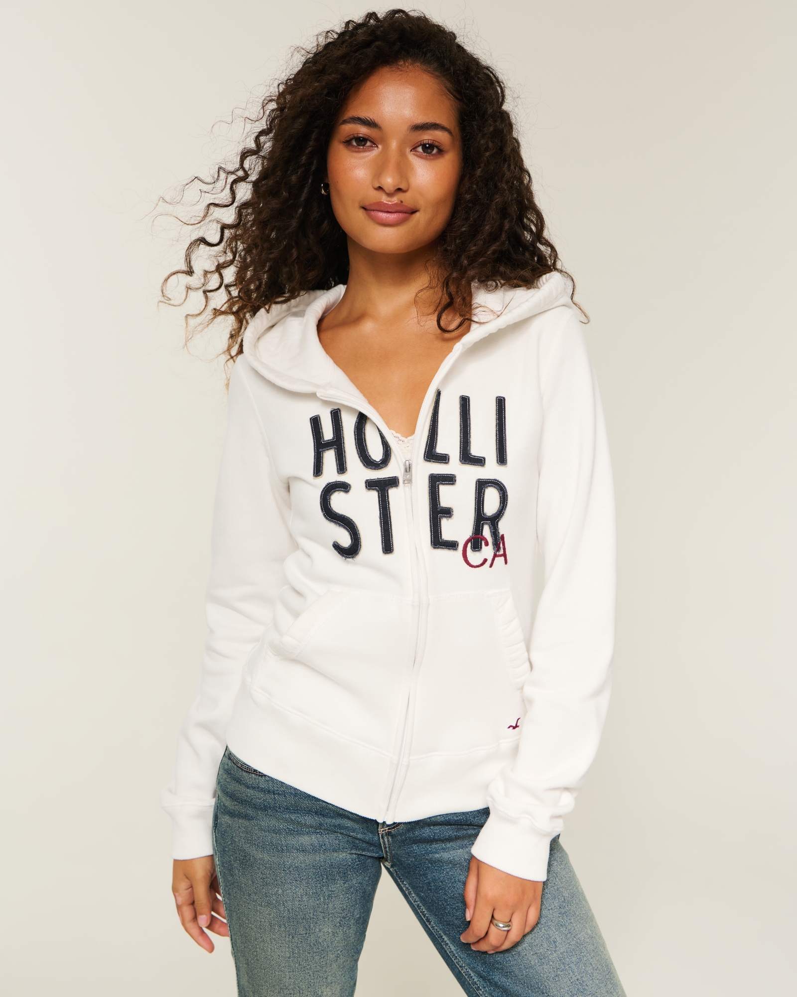 Logo Graphic Zip-Up Hoodie