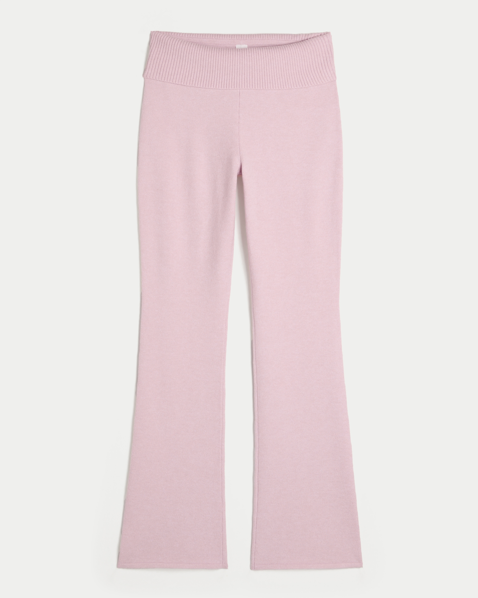 Gilly Hicks Sweater-Knit Foldover Waist Boot Pants