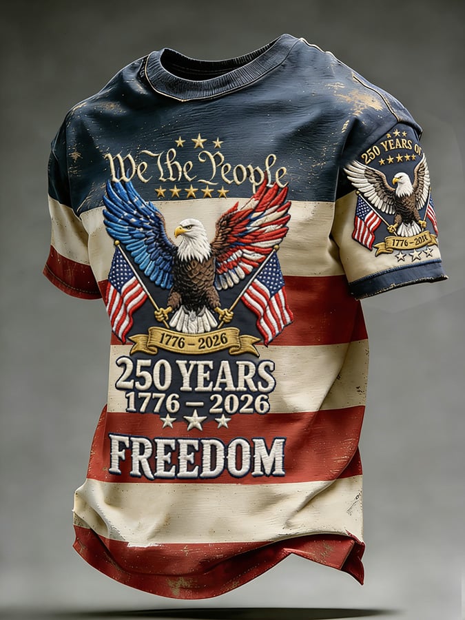 Men's American 250th Anniversary Print Top