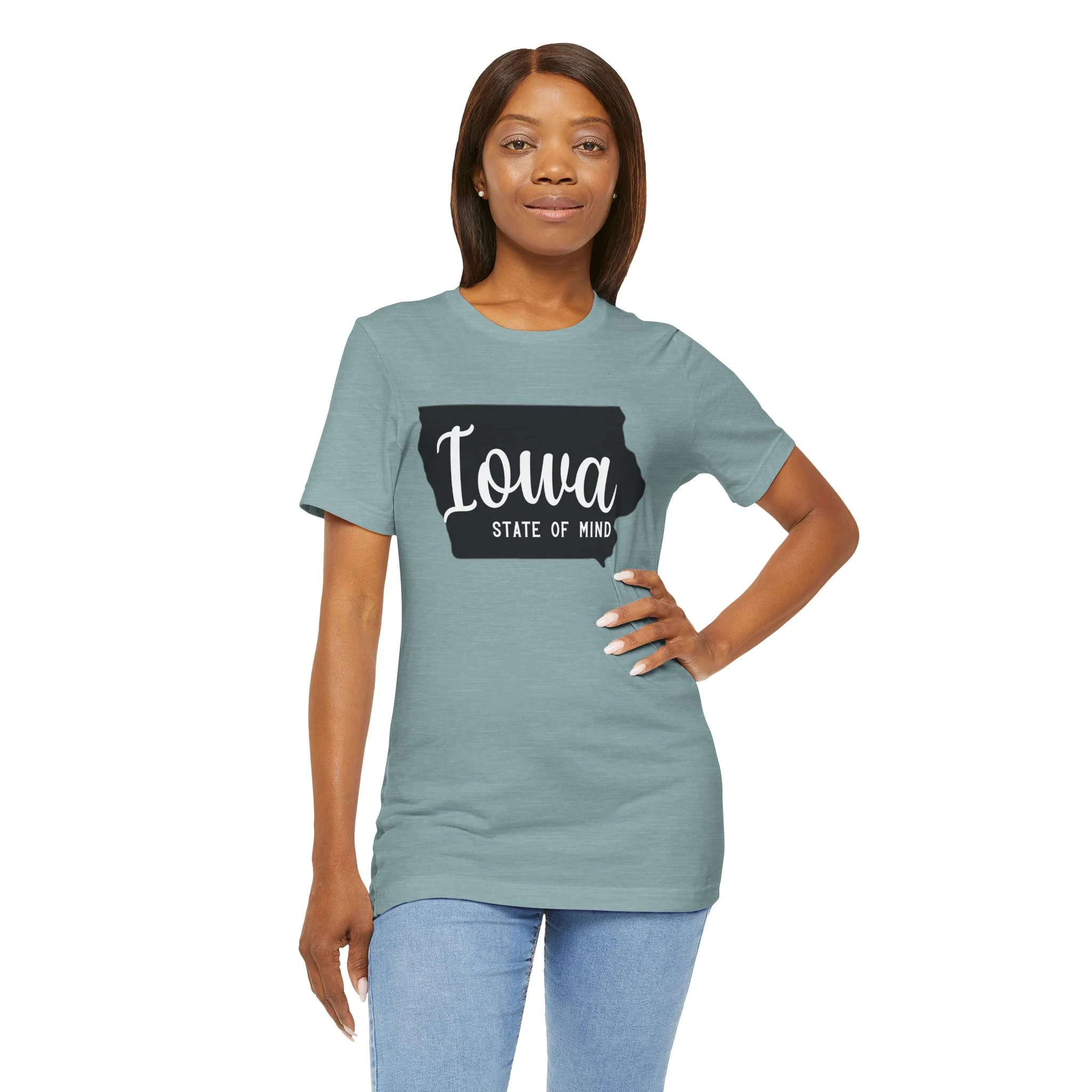 Iowa State of Mind Bella Canvas Jersey Short Sleeve Tee - Multiple Colors