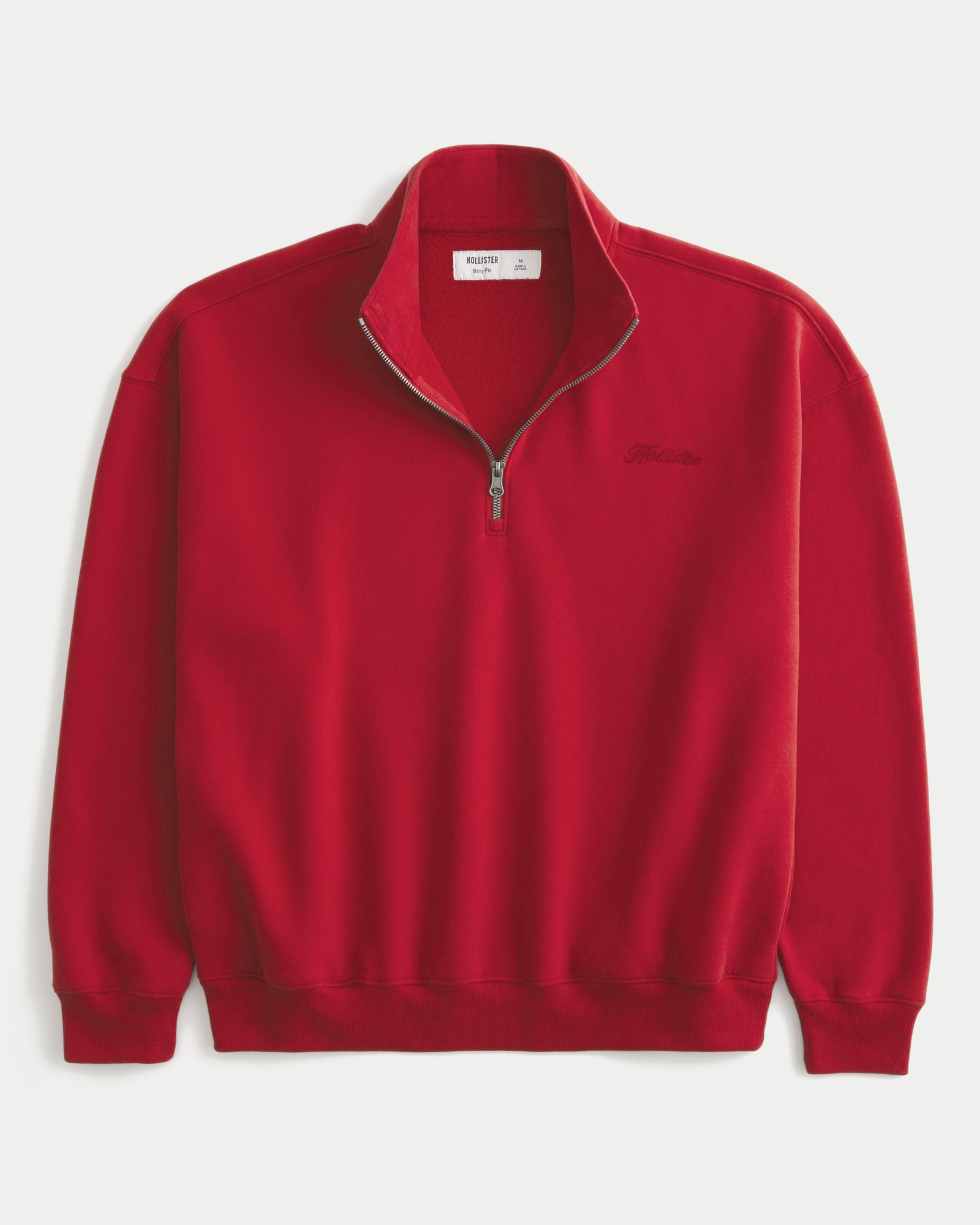 Boxy Logo Quarter-Zip Sweatshirt