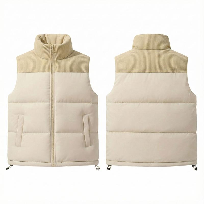 Women's Zip Up Puffer Vest with Pockets