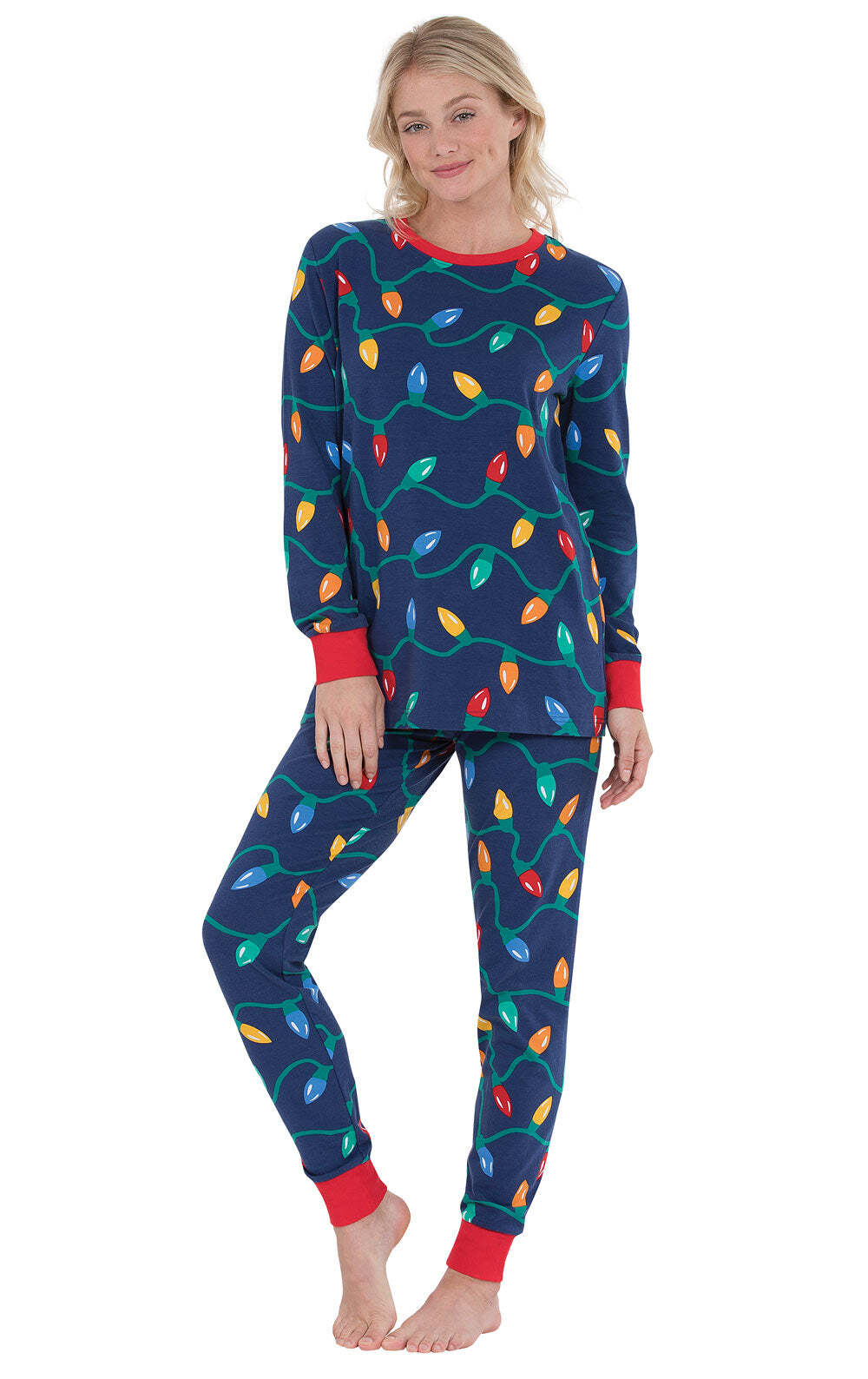 Christmas Lights Matching Family Pajamas