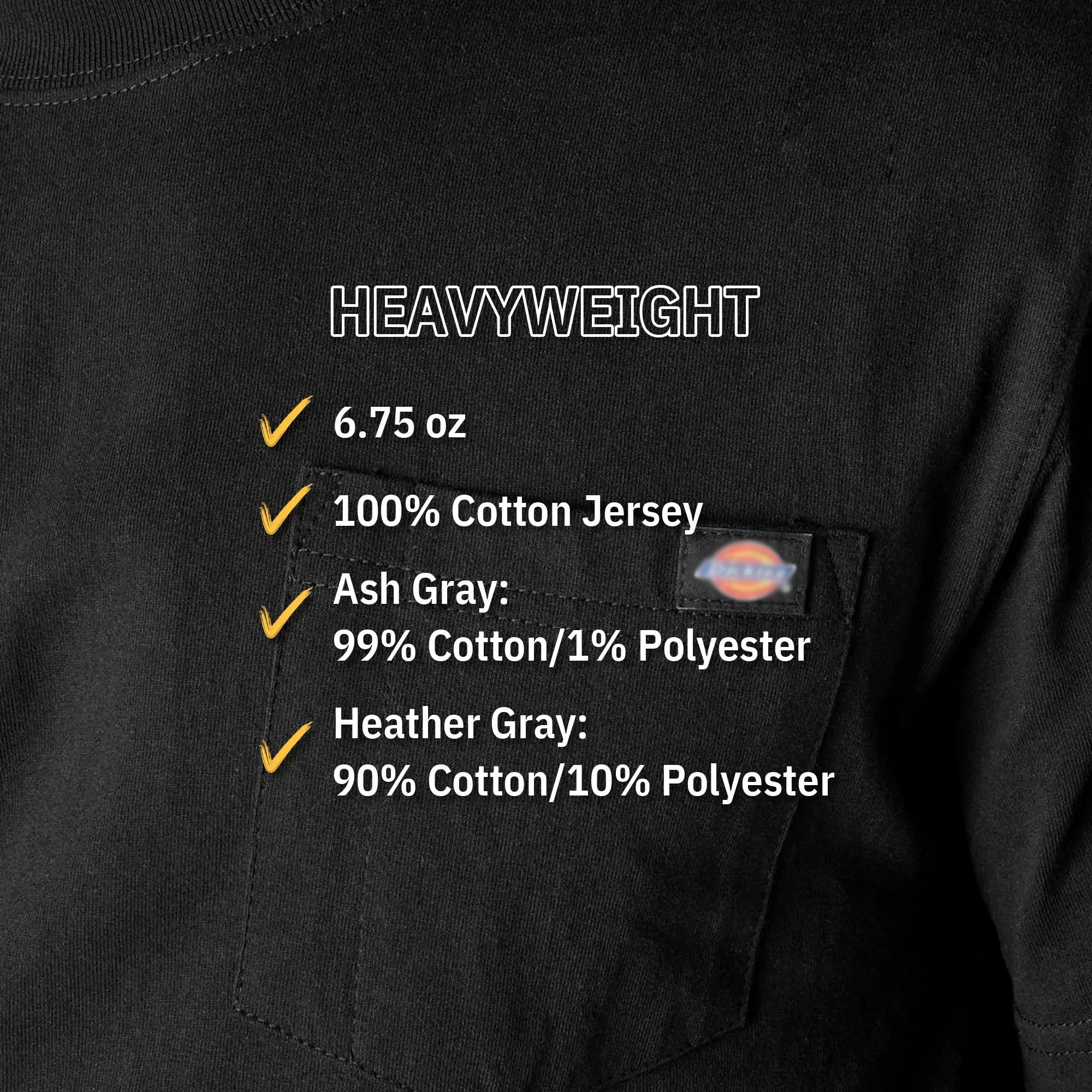 Men's Heavyweight Short Sleeve Pocket Tee – 100% Cotton Relaxed Fit Workwear Shirt