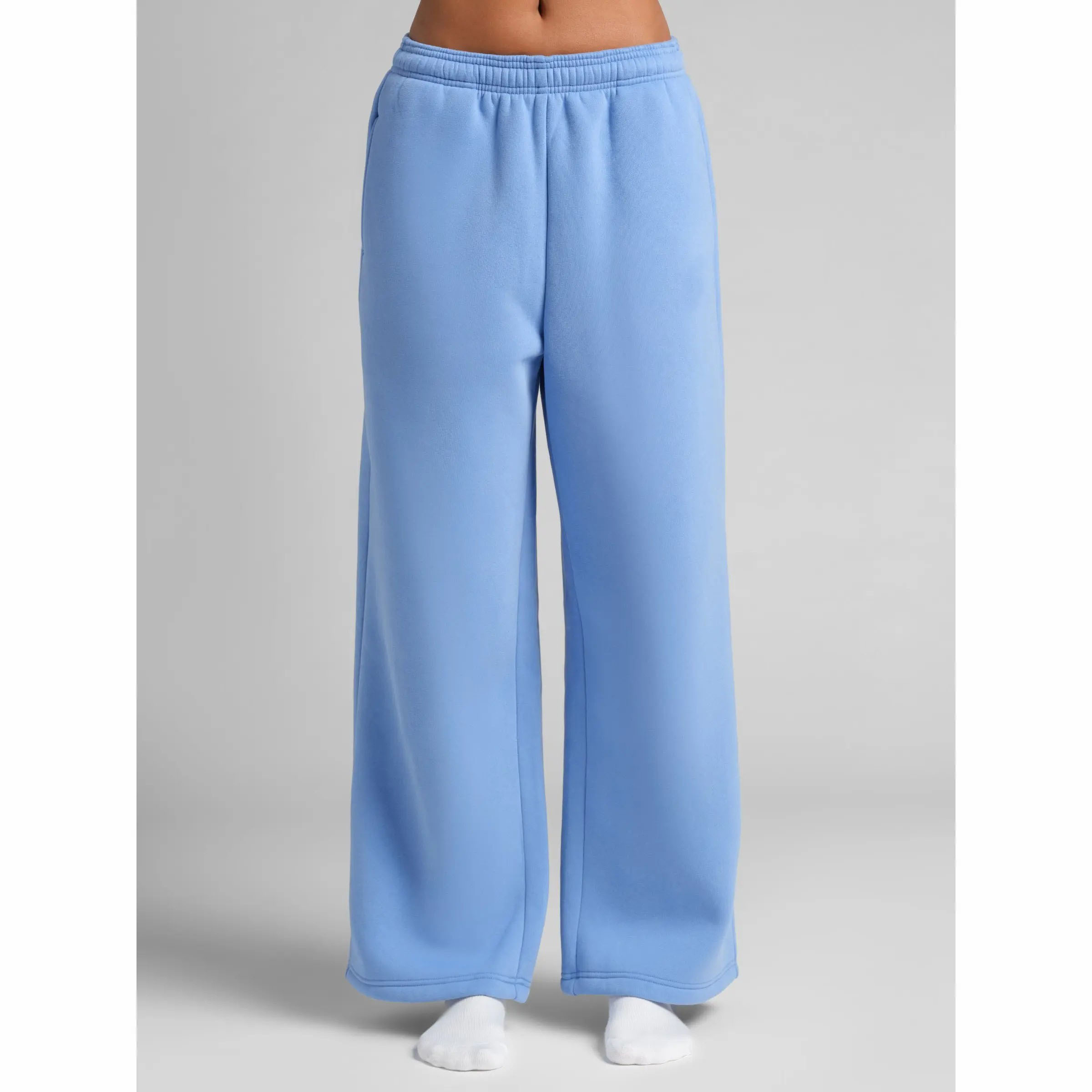 Unisex Relaxed Wide Leg Sweatpants – Ultra-Soft Heavyweight Fleece with Pockets
