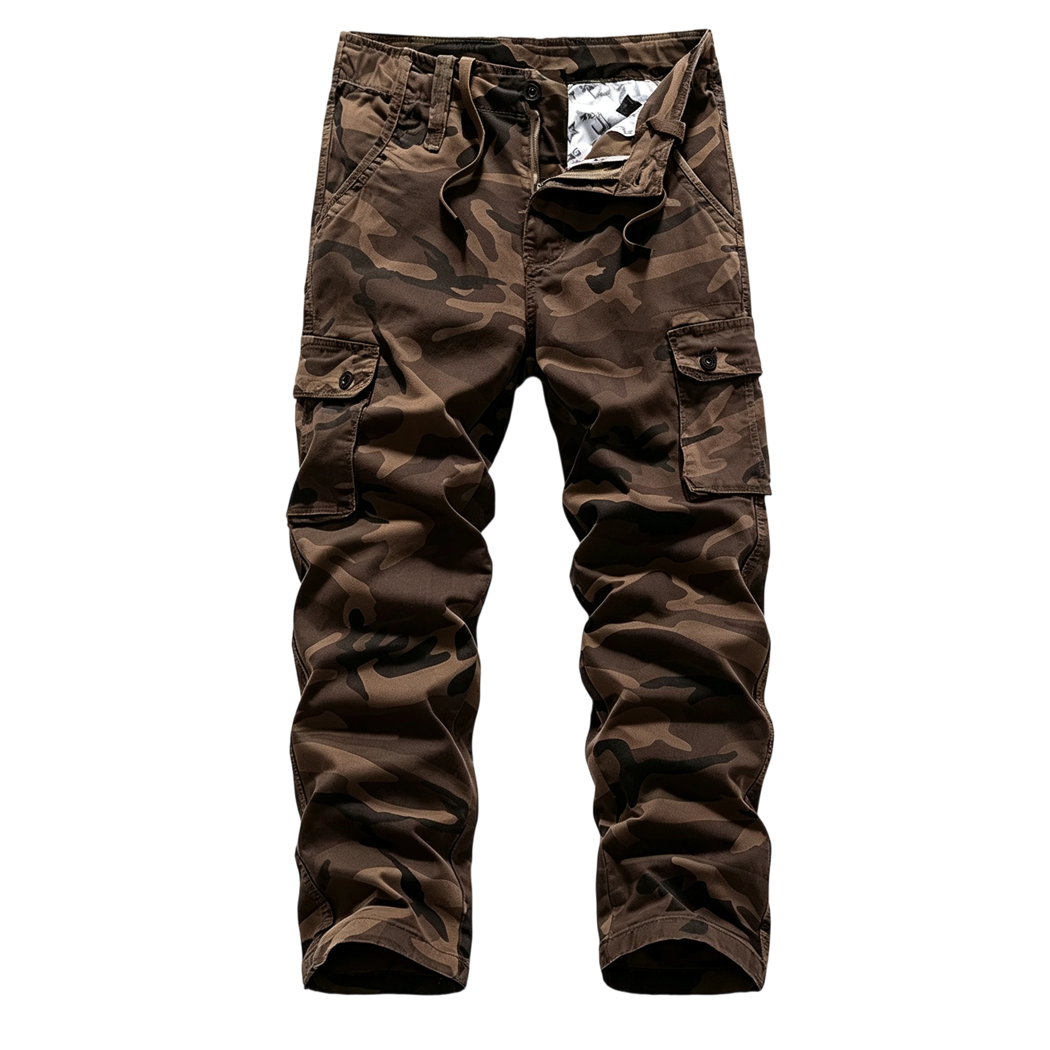 Men's Cotton Camouflage Cargo Pants | Multi-Pocket Relaxed Fit