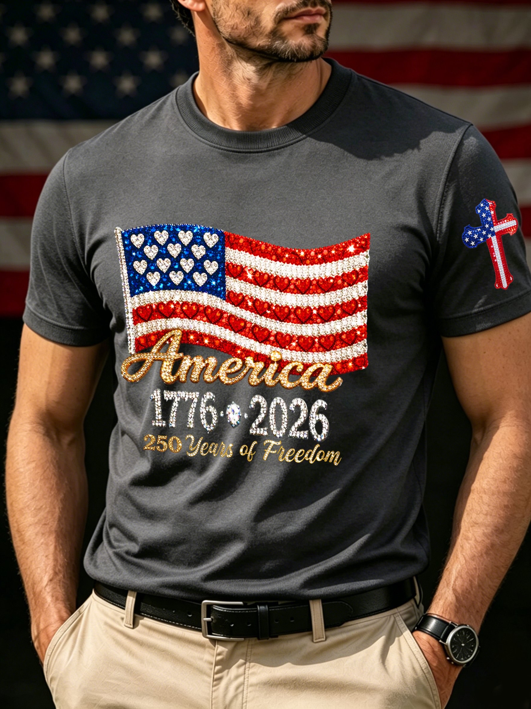 Men's 250th Anniversary Print Top