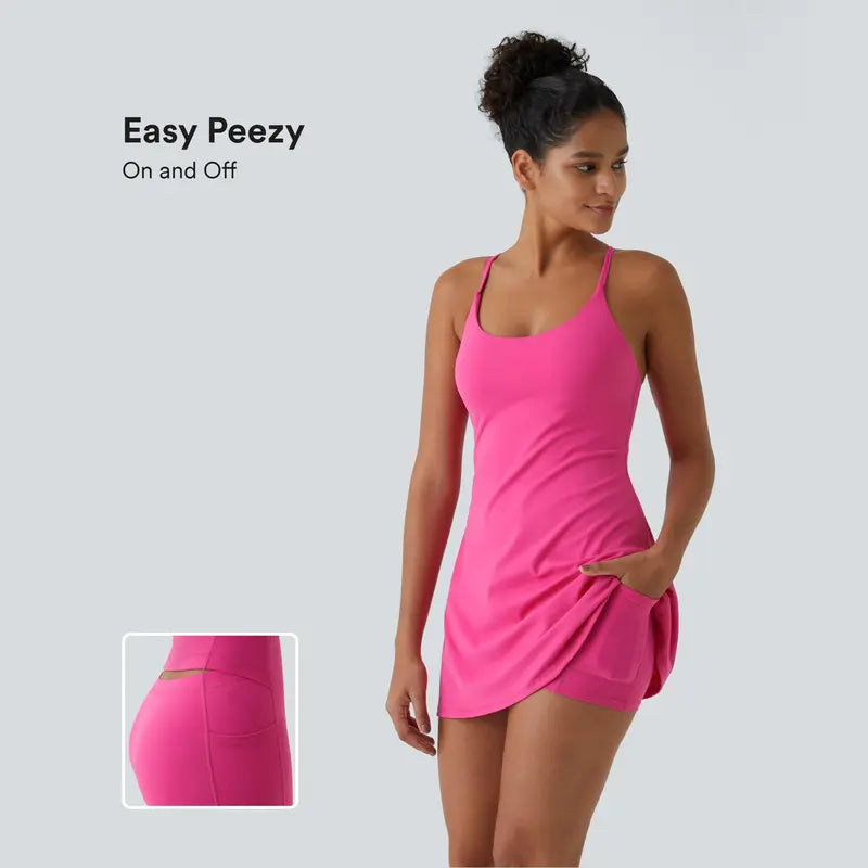 Plush Active Dress-Longer Length-Easy Peezy Edition DD-F Cups