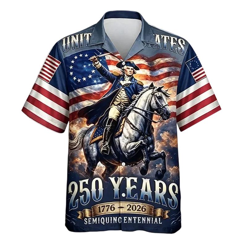 Retro Hawaii 250 Years of Freedom 1776 - 2026 Eagle Patriotic Shirt