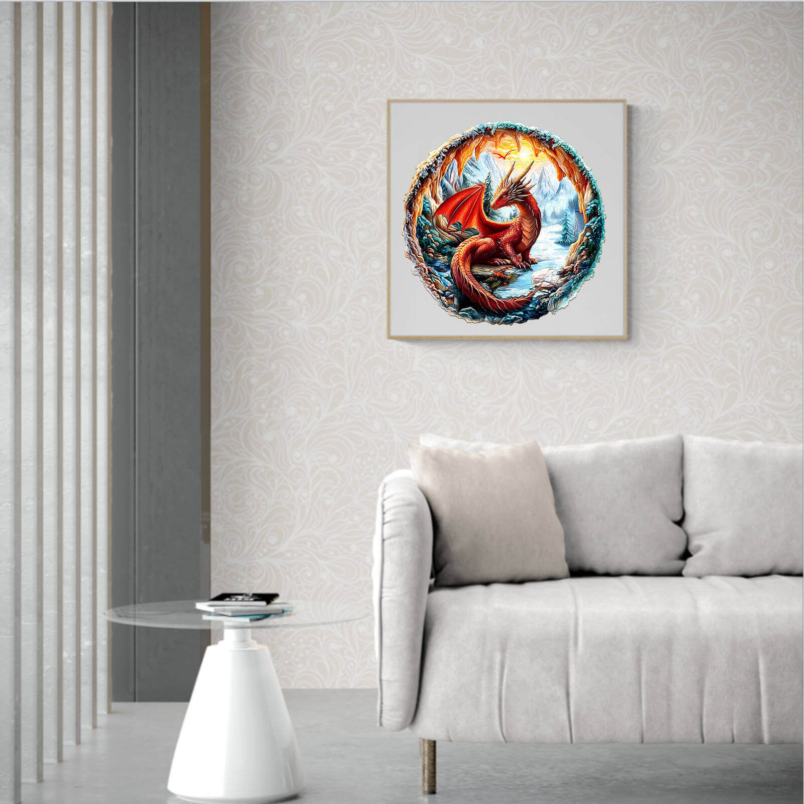 3D Crimson King Wooden Jigsaw Puzzle