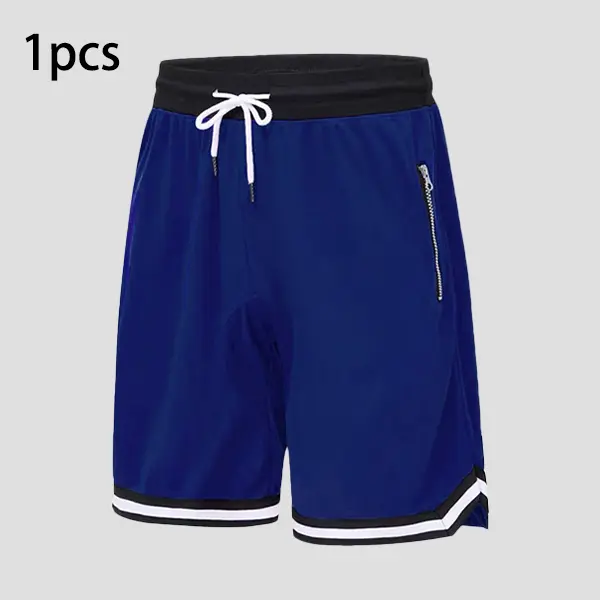 Men’s Casual Athletic Shorts With Zippered Pockets