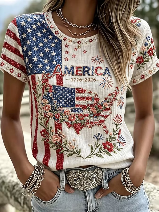 Women's 250th Anniversary Print Vest