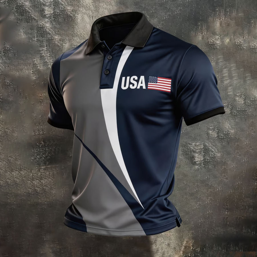 Men'S 250 Years Independence Day Polo Shirt