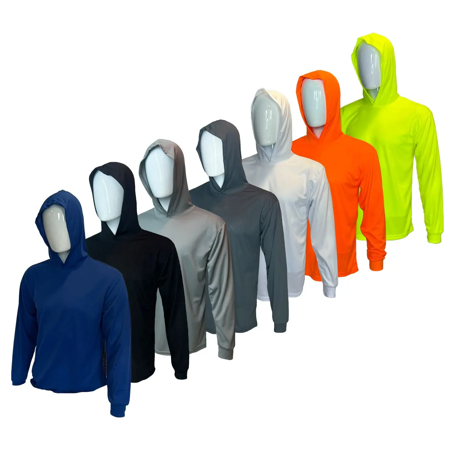 7-Pack High-Visibility Ultralight Long-Sleeve Hoodie