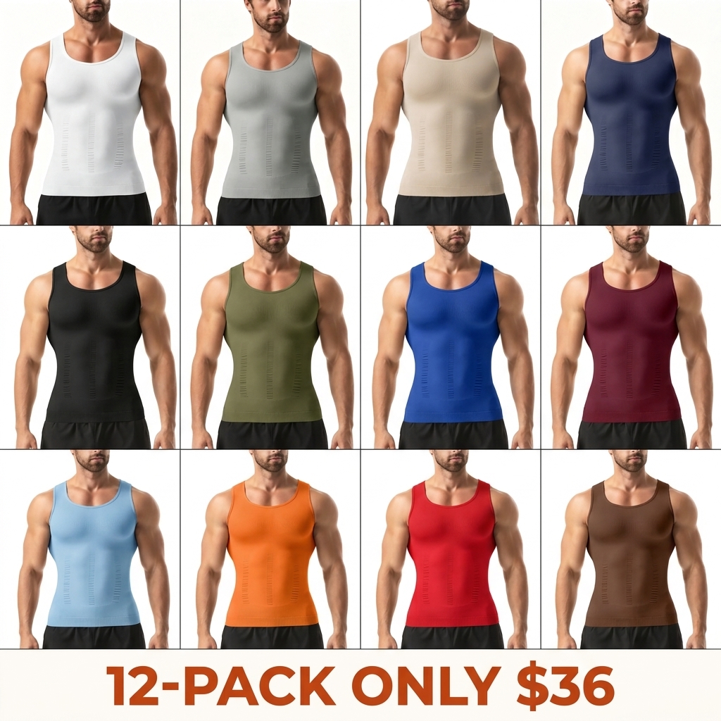 Men's slimming compression vest