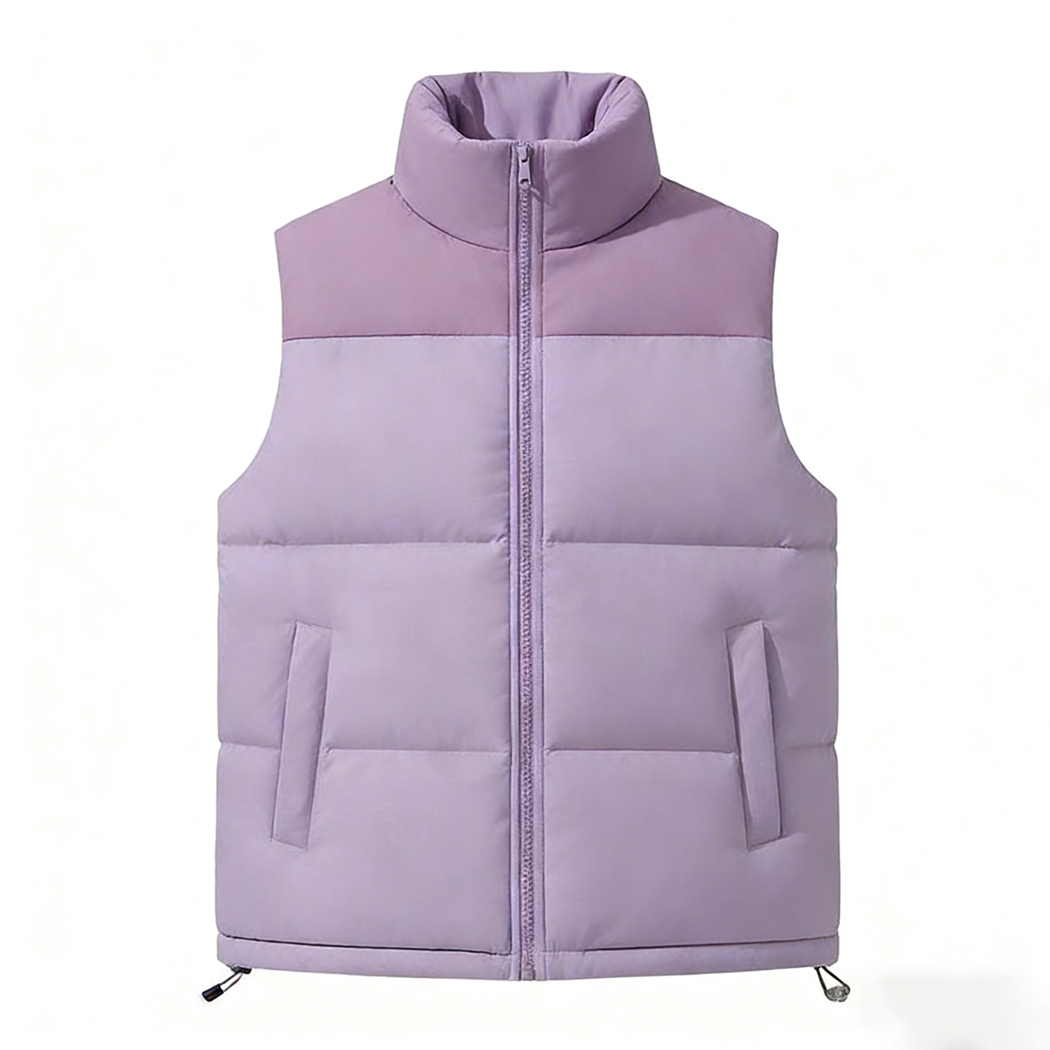 Women's Zip Up Puffer Vest with Pockets