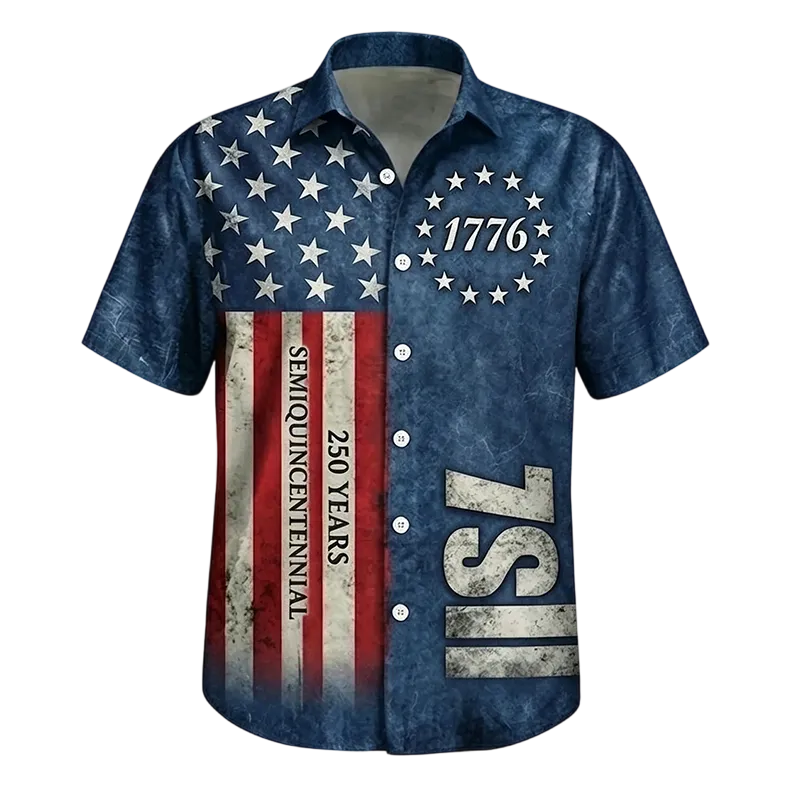 Retro Hawaii 250 Years of Freedom 1776 - 2026 Eagle Patriotic Shirt