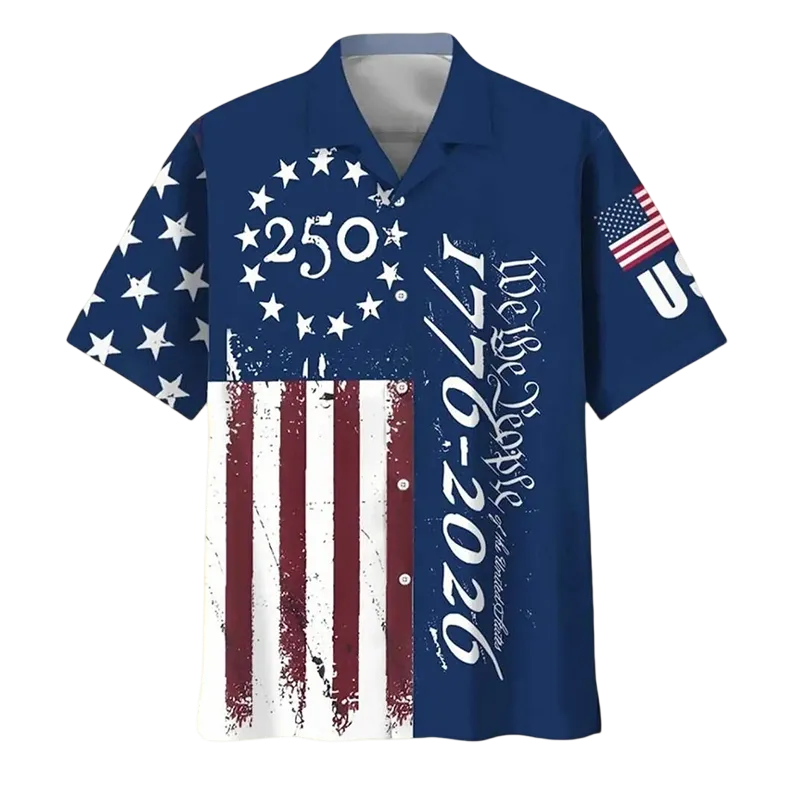 Retro Hawaii 250 Years of Freedom 1776 - 2026 Eagle Patriotic Shirt